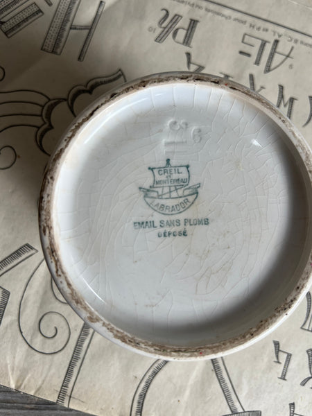 French Creil Et Montereau Antique Meat Pot