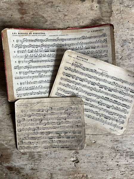 Collection of French Vintage Music Sheets