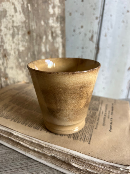 Beautiful Crazed Buttery Cup