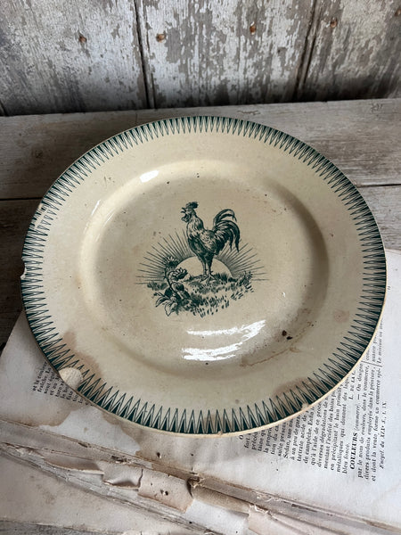 Antique Rooster Plate