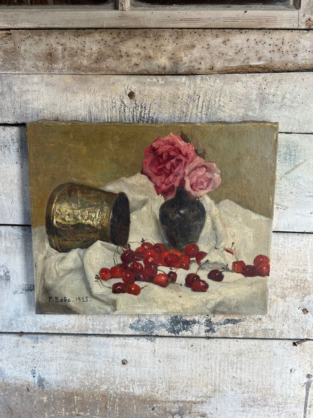 Floral Oil Painting on Canvas