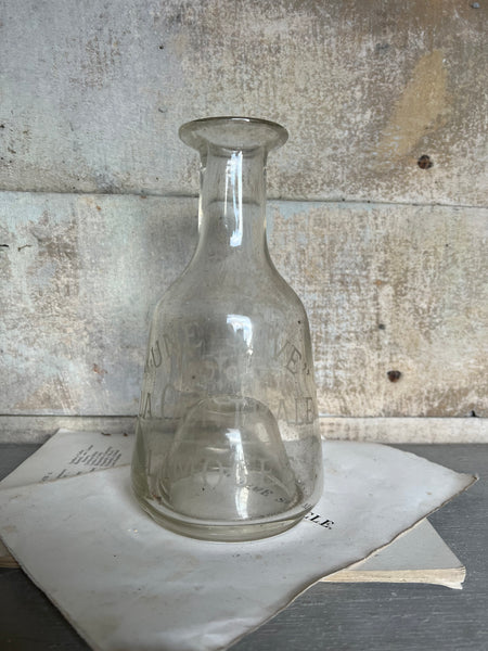 Antique Branded Glass Bottle