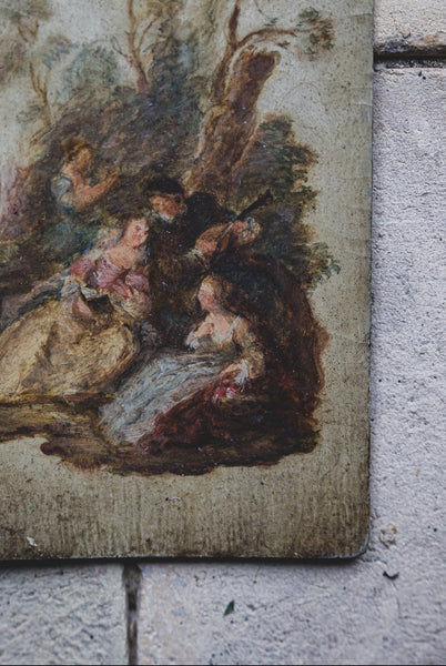 Sweet Antique French Painting