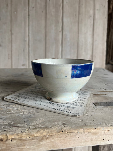 Iridescent Blue Cafe au Lait bowl