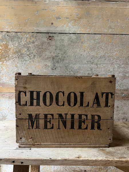 Vintage Chocolat Menier Crate Box