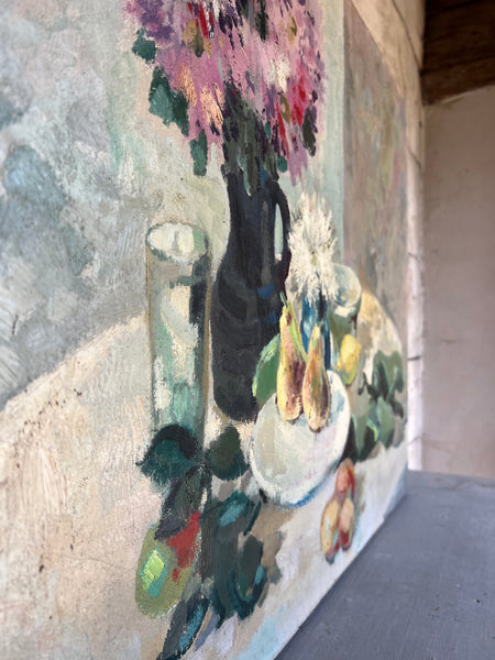 Large French Floral Paintng
