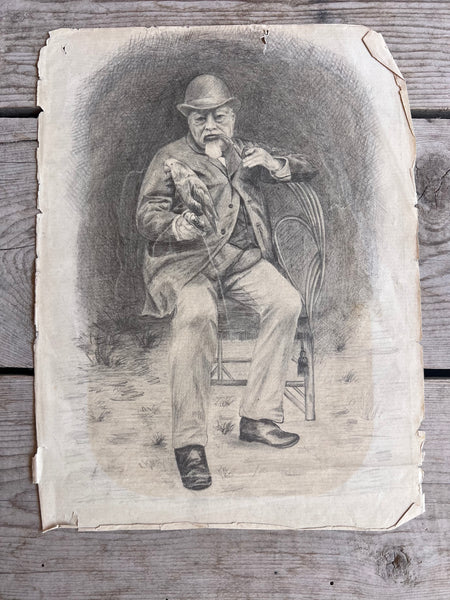 Antique Sketched Portrait