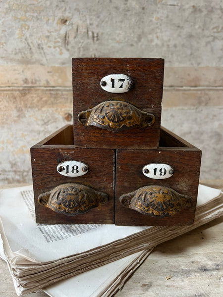 Sweet French Numbered Drawers