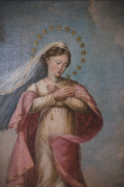 Antique French Oil Painting