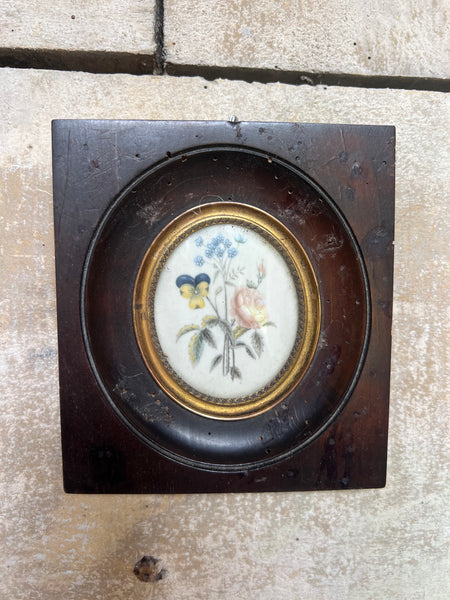 Miniature Framed Floral Painting