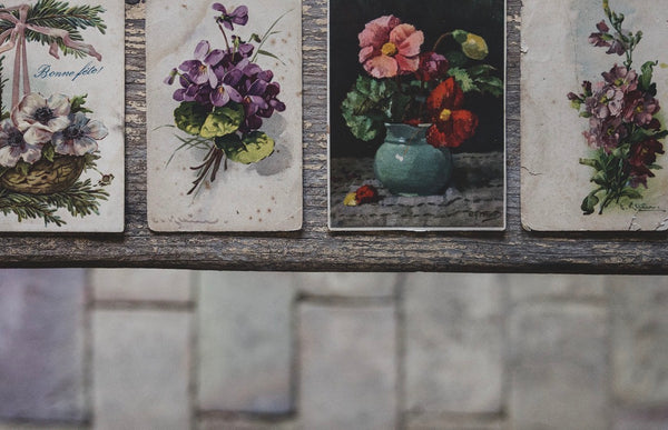 Vintage Floral Postcards