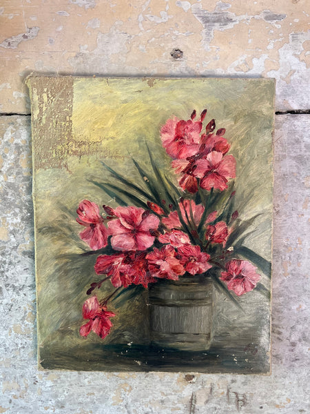 Dusky Floral Paining on Canvas