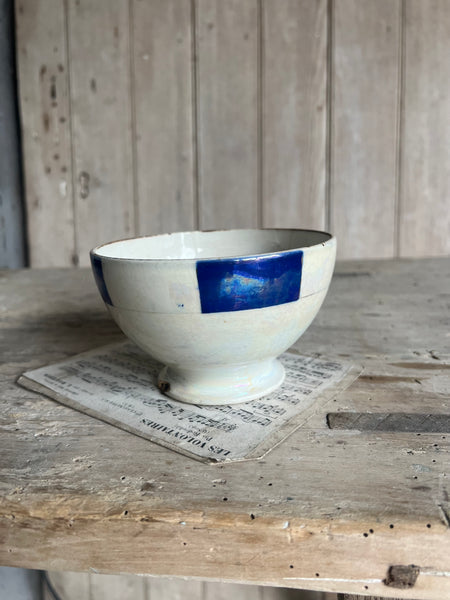 Iridescent Blue Cafe au Lait bowl