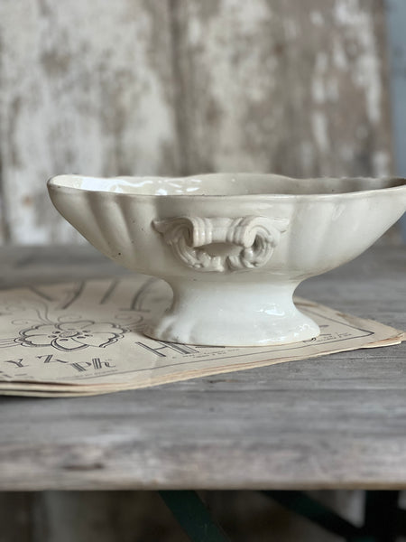 Buttery Toned Vintage French Sauce Dish