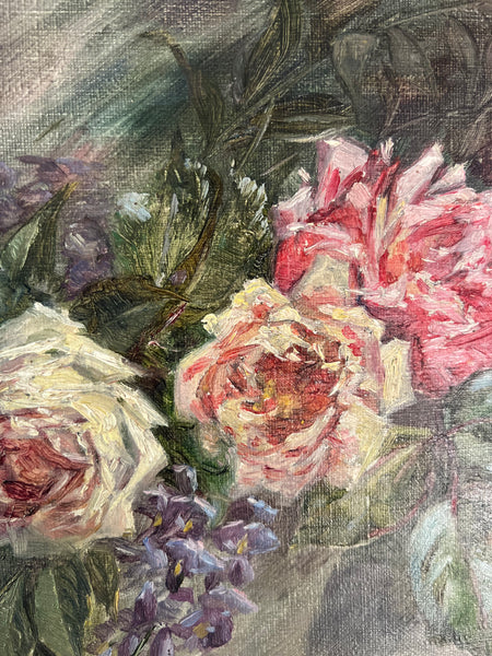 Beautiful Floral Oil on Canvas