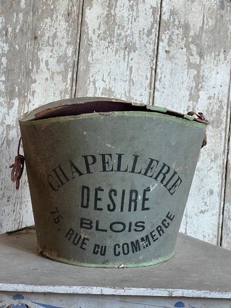 French Vintage Branded Hat Box