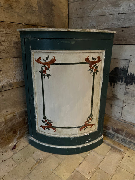 Vintage French Chippy Paint Corner Unit