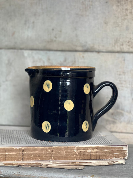 French Vintage Polka Dot Jug