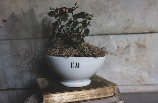 Sweet French Vintage Initialed Cafe au Lait