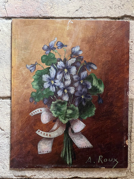 French Floral Oil Painting