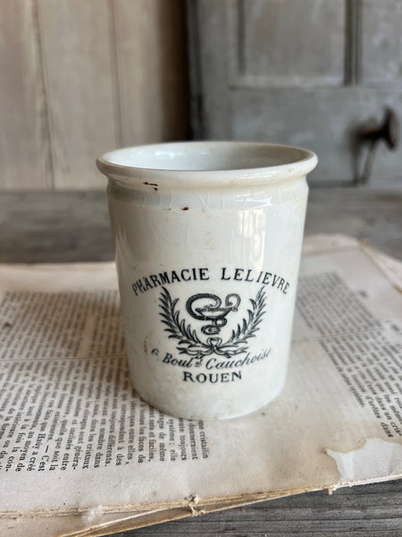 Vintage Extra Large Sarreguemines Pharmacy Pot