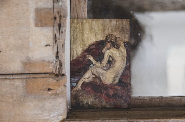 Beautiful Antique Painting on Board