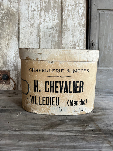 French Vintage Branded Hat Box