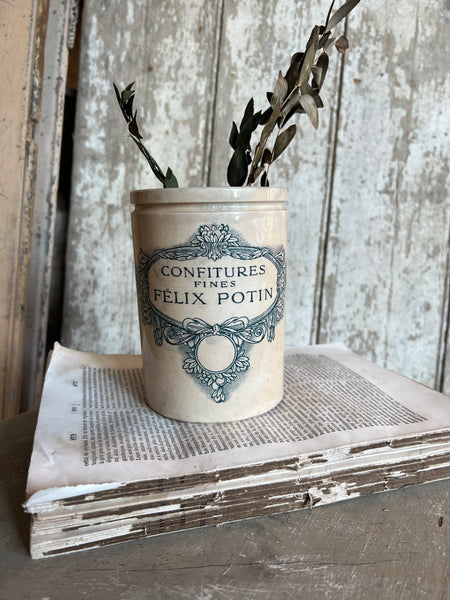 Vintage French Felix Potin Jar