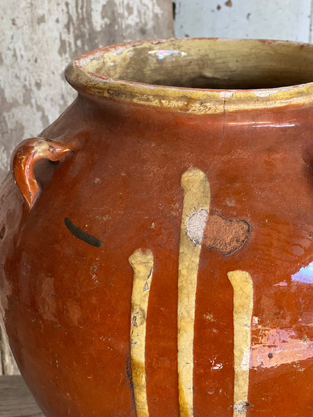 Rustic Glazed Earthenware Pot