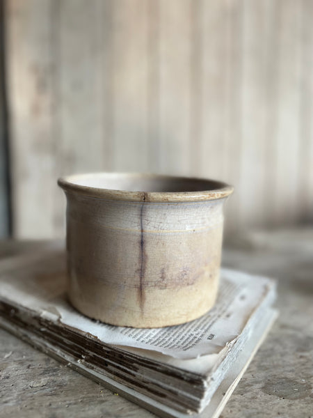 Antique French Wide Jar