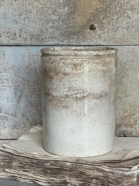 Chunky Buttery Antique Confiture Pot