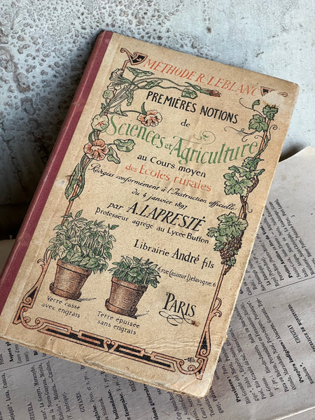 Antique Science and agriculture french book