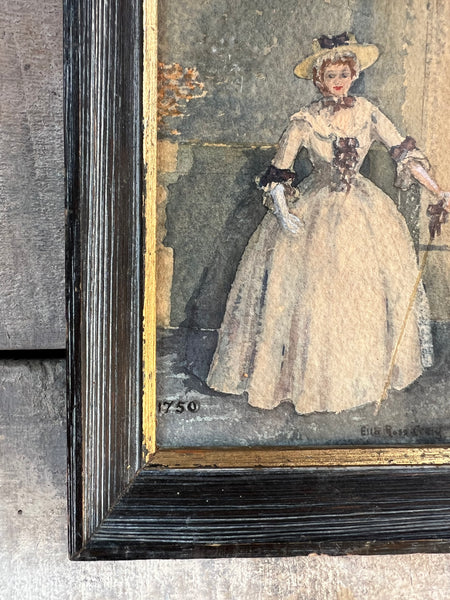Sweet Vintage Framed Painting