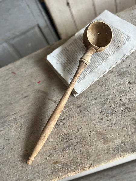 Vintage French Olive Spoon