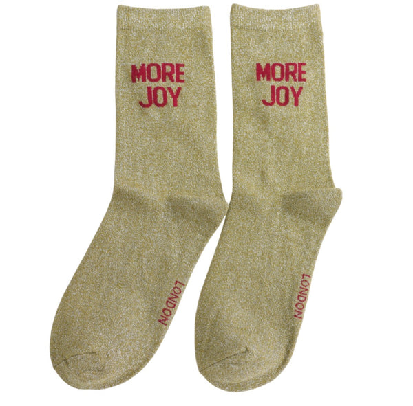 Glitter Statement Socks More Joy