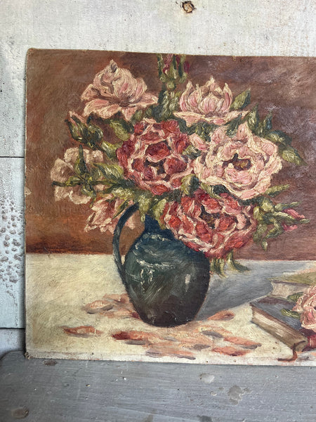 Floral Oil on Board