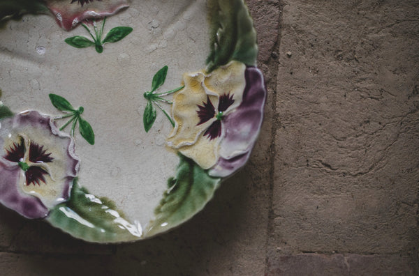 Sweet Vintage Floral French Plate