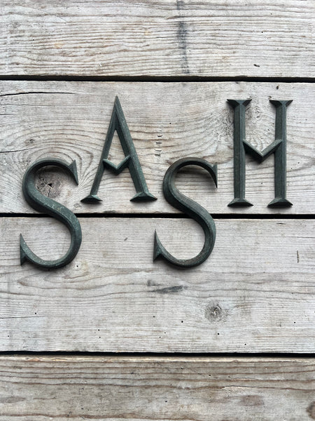 Vintage French Metal Letters