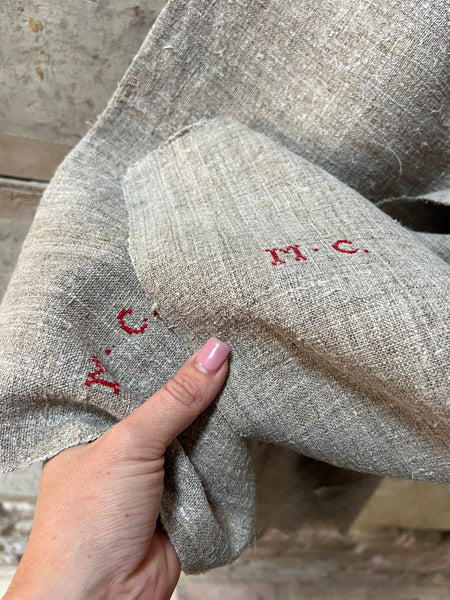 Vintage Thick French Linen