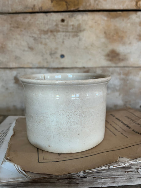 Antique Large French Wide Jar