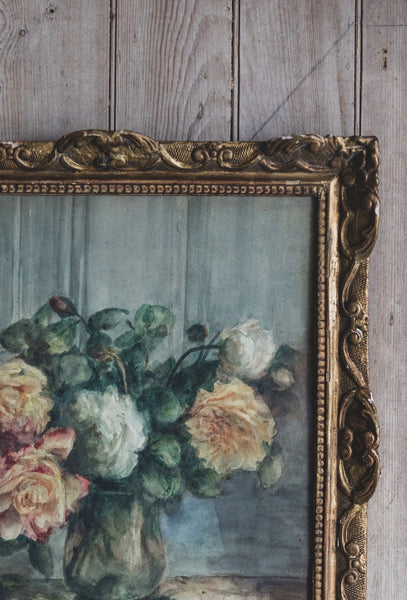 1918 Stunning Vintage Framed Watercolour Painting