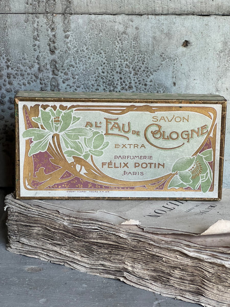 Beautiful French Felix Potin Soap Vintage Box