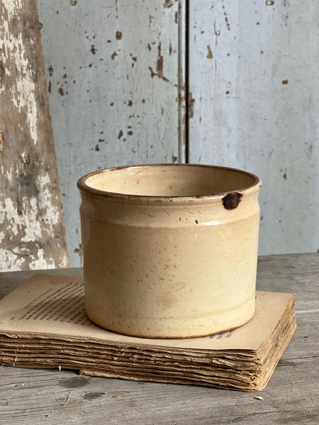 Buttery Antique Confiture Pot