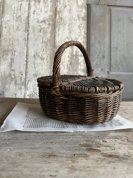 Vintage French Handled Basket