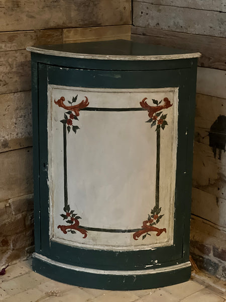 Vintage French Chippy Paint Corner Unit