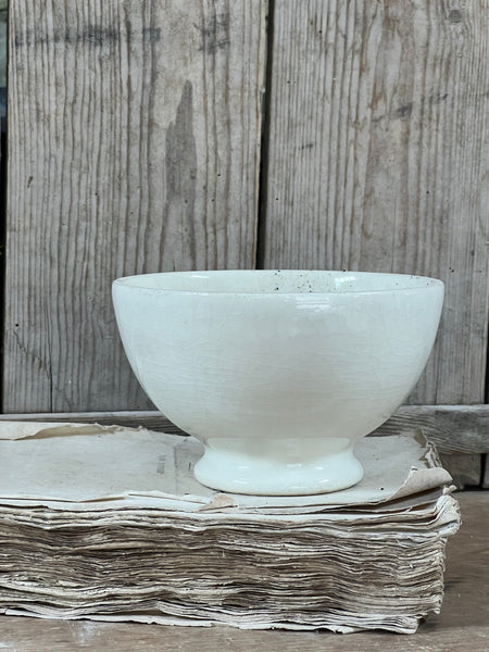 Plain French Cafe au Lait bowl Crazed