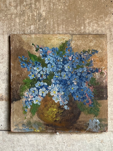 Small Floral Oil on Board