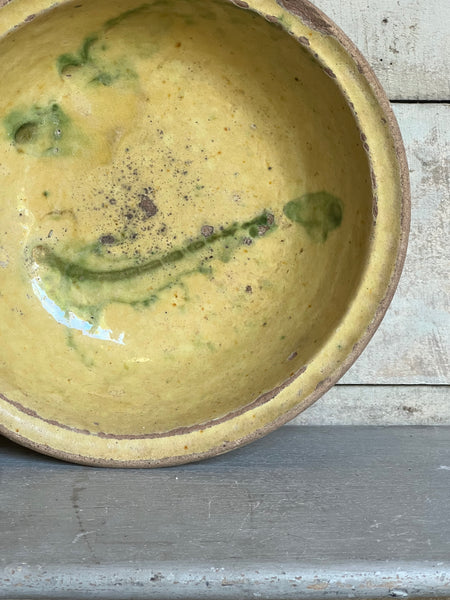 Antique Earthenware Bowl from Provence