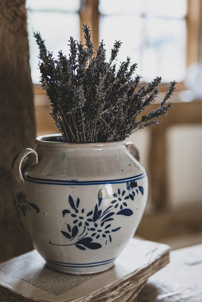 Floral Stunning Italian Confit Jar Large