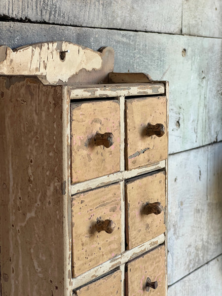 Vintage French Chippy Paint Drawers